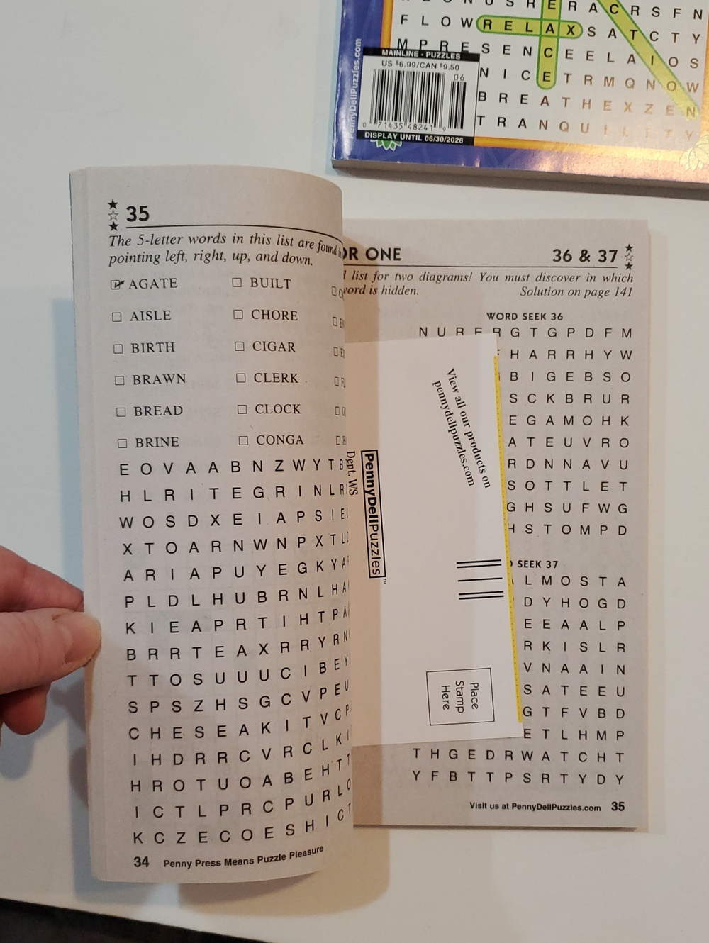 New Word Seeks Books Lot Of 4 Word Search Puzzles Number Search Wheel Of Fortune - Picture 15 of 15
